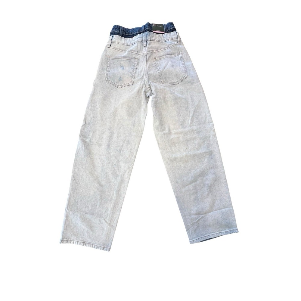Wild Fable Denim Jeans Size 2 Distressed High Rise 2 Tone - Picture 2 of 6